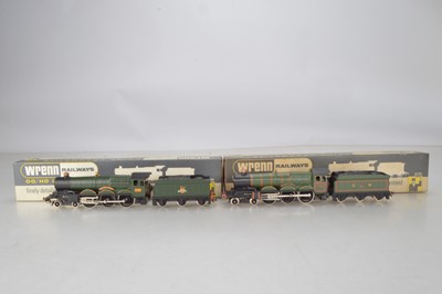 Lot 408 - W2222 GWR green 7002 'Devizes Castle' and repainted W2221 Castle Locomotive and Tender (2)