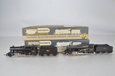 Lot 409 - Pair of Wrenn 00 Gauge boxed W2224 BR black Freight 2-8-0 Locomotives and Tenders one renumbered (2)