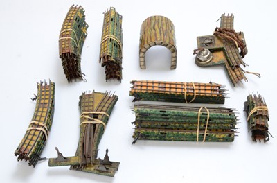 Lot 429 - Bing and Karl Bub Table Top 00/HO Gauge Electric  Track including Points and Tunnel ( 57 pieces)