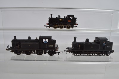 Lot 446 - Will's and South Eastern Finecast kitbuilt 00 Gauge BR lined black ex SR 0-6-2 Tank Engines and DJH BR black Pannier Tank (3)