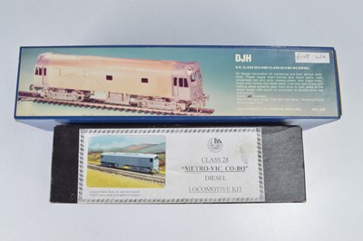 Lot 453 - DJH and Alexander Models 00 Gauge unmade Class 25/2 and Class 28 Diesel Locomotive kits (2)