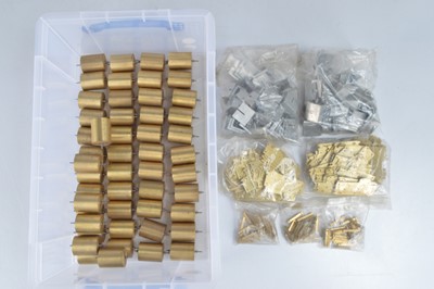 Lot 466 - Model Railway 00 Gauge Brass and Aluminium parts possibly built for a project (300+ very heavy)