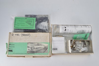 Lot 476 - Modern Traction 00 Gauge EMU 2-Hal Brass Kit with Ian Kirk 2-Bil kit and  Branch Lines Kit and possibly parts  to complete Kirk 2-Bil Kit (3)