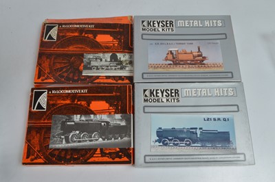 Lot 487 - Keyser K'S unmade 00 Gauge Locomotive Kits (4)