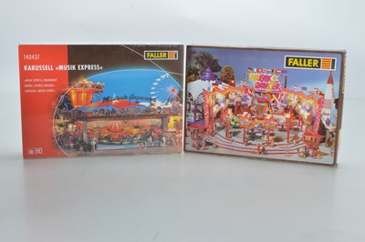 Lot 516 - Faller HO Scale Fairground Ride Kits (2)