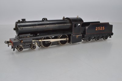 Lot 554 - Bassett Lowke O Gauge Live Steam 4-4-0 Loco and Tender, 'Enterprise' Black lined