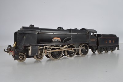 Lot 576 - Bassett Lowke O Gauge 4-6-0, locomotive and additional Tender, 'Royal Scot', No 6100