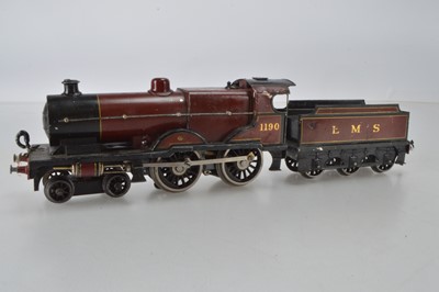 Lot 577 - Bassett Lowke O Gauge, 4-4-0 loco and tender, LMS  Compound No 1190