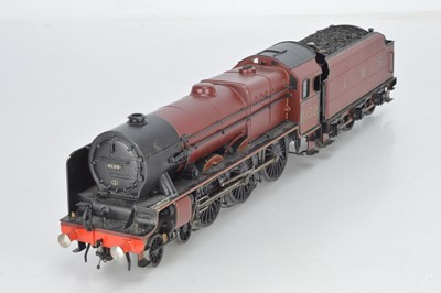 Lot 620 - Professionally Kitbuilt and painted O Gauge LMS Lined Maroon ' The Royal Air Force' No 6159 4-6-0 Loco and Tender