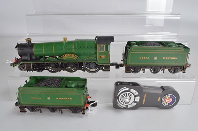 Lot 709 - Lionel modern issue O gauge GWR 'Albert Hall' no 4983 4-6-0 Locomotive and Tender, together with a further GWR tender and hand controller  (4)