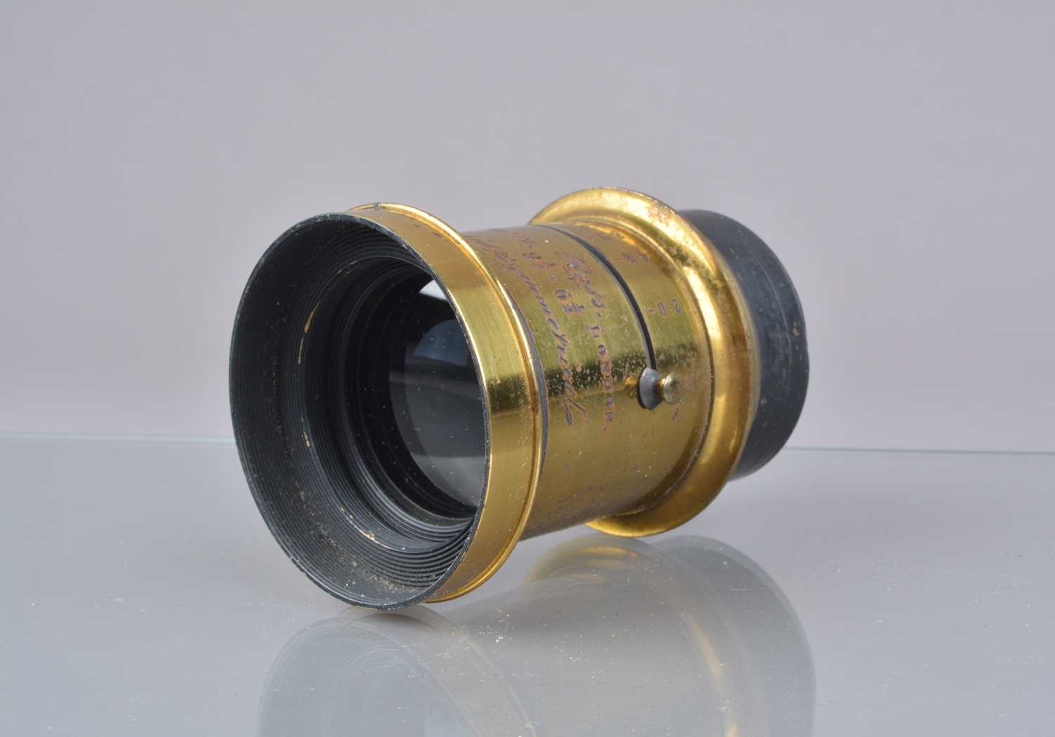 Lot 89 - A Ross Rapid Symmetrical 8½ x6 ½'' f/64 Whole-Plate Lens