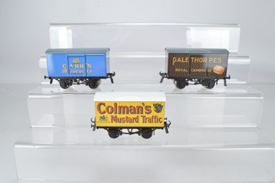 Lot 771 - ACE Trains O Gauge Private Owners Vans Sets (2 boxes 6 vans)