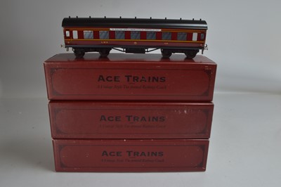 Lot 777 - ACE Trains O Gauge LMS coaches (3 boxes)