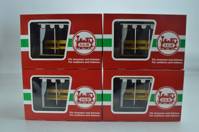 Lot 810 - LGB G Gauge Four Wheeled Aussichtswagens (4)