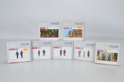 Lot 864 - POLA G Scale Trackside Figure Packs Railway Themed (7)