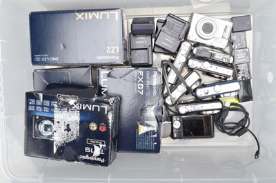 Lot 9 - Eight Panasonic Lumix Compact Digital Cameras