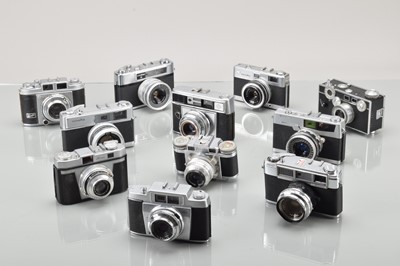 Lot 38 - A Tray of Rangefinder Cameras
