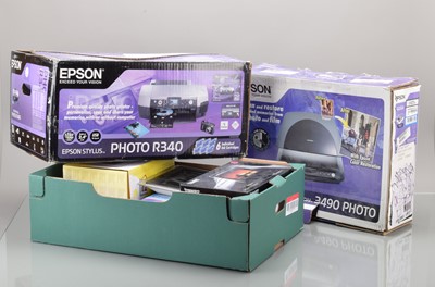 Lot 47 - Two Epson Printers and Digital Picture Frames