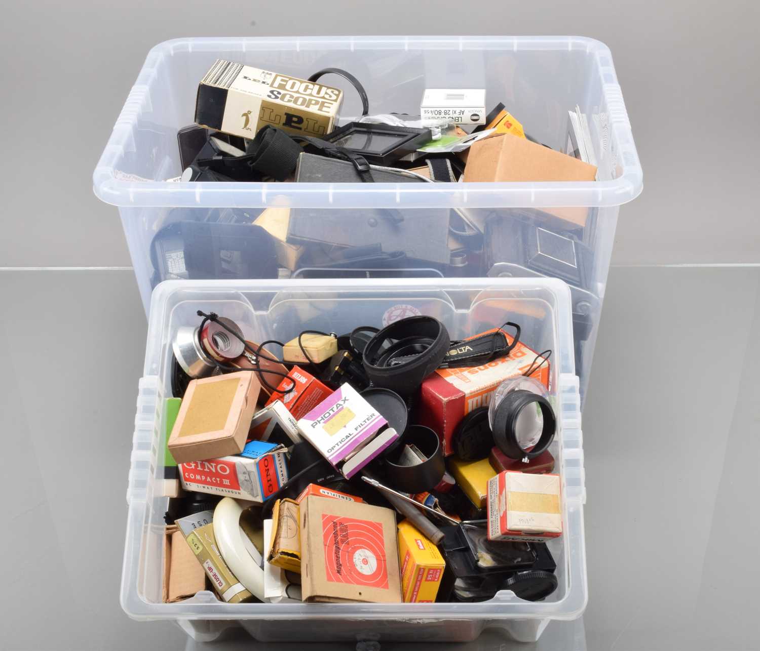 Lot 50 - Two Boxes of Camera Related Items