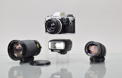 Lot 55 - An Olympus OM-10 SLR Camera