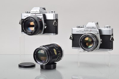 Lot 56 - Two Minolta SLR Cameras