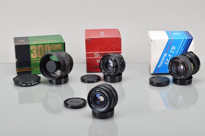 Lot 97 - Four Olympus OM Mount Lenses