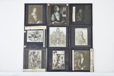 Lot 155 - Two Wood Slide Carriers of Artist Related 3¼'' Magic lantern Slides