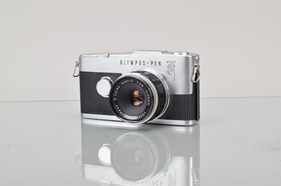 Lot 201 - An Olympus Pen F Half Frame Camera
