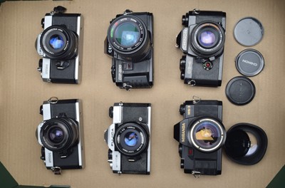 Lot 212 - Six SLR Cameras