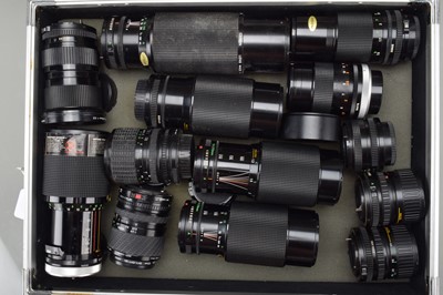 Lot 240 - A Group of Canon FD Lenses