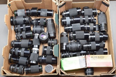 Lot 241 - Two Trays of Zoom Lenses