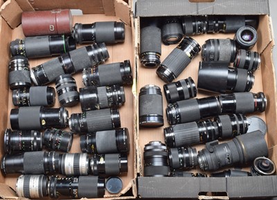 Lot 242 - Two Trays of Zoom Lenses