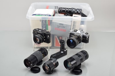 Lot 305 - Two Pentax SLR Cameras