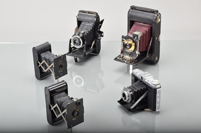 Lot 393 - Five Folding Cameras