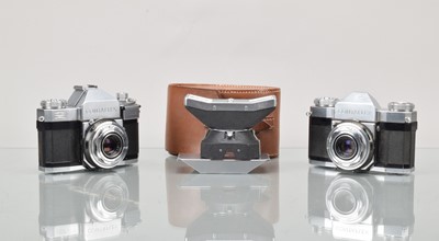 Lot 419 - Two Zeiss Ikon Contaflex SLR Cameras