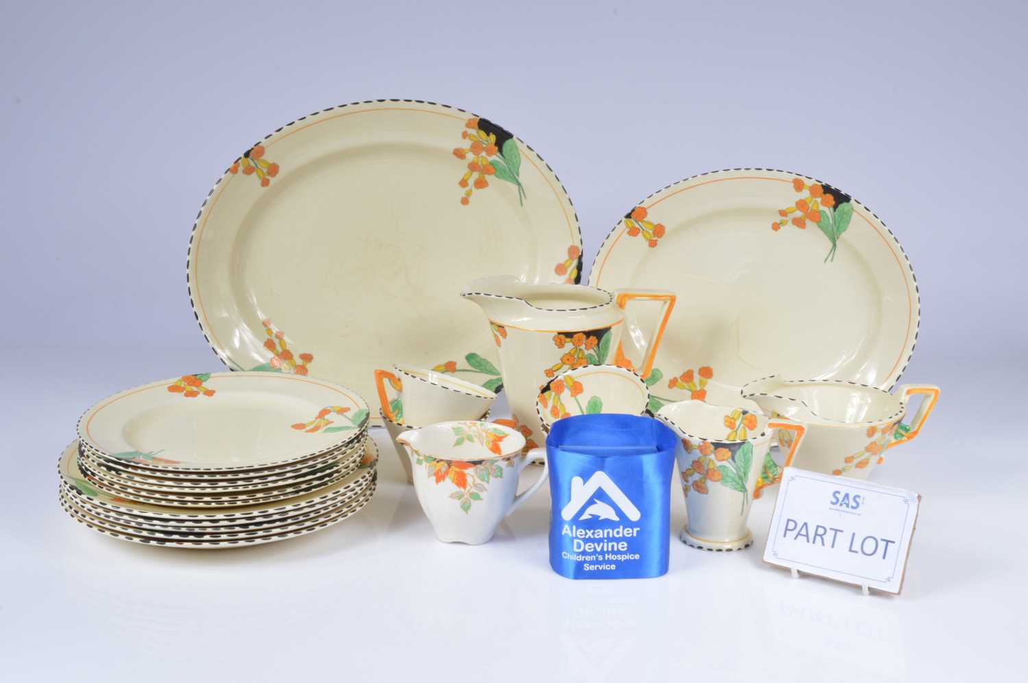 Lot 6 - Part Art Deco Burleigh ware dinner service