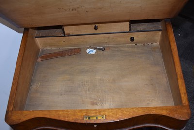 Lot 8 - A late Victorian mahogany davenport