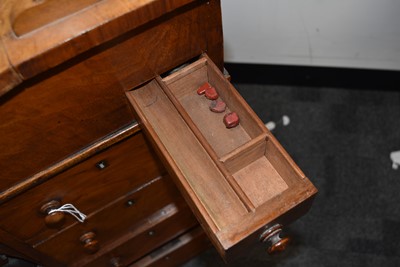 Lot 8 - A late Victorian mahogany davenport