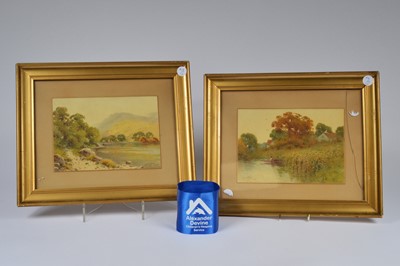 Lot 10 - Pair rural scene watercolours by Kings-Gray