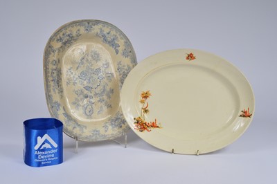 Lot 19 - Two English stoneware platters