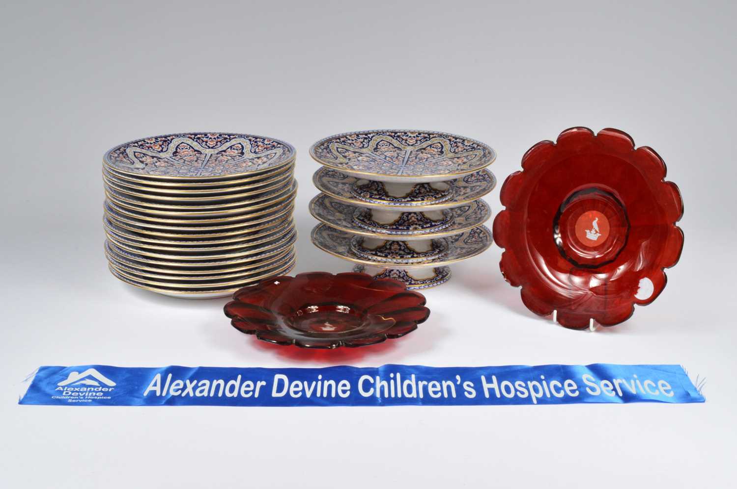 Lot 30 - Crown Derby part dessert service