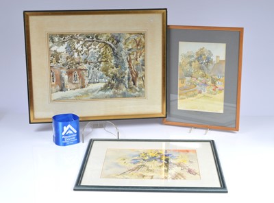 Lot 52 - Three watercolours