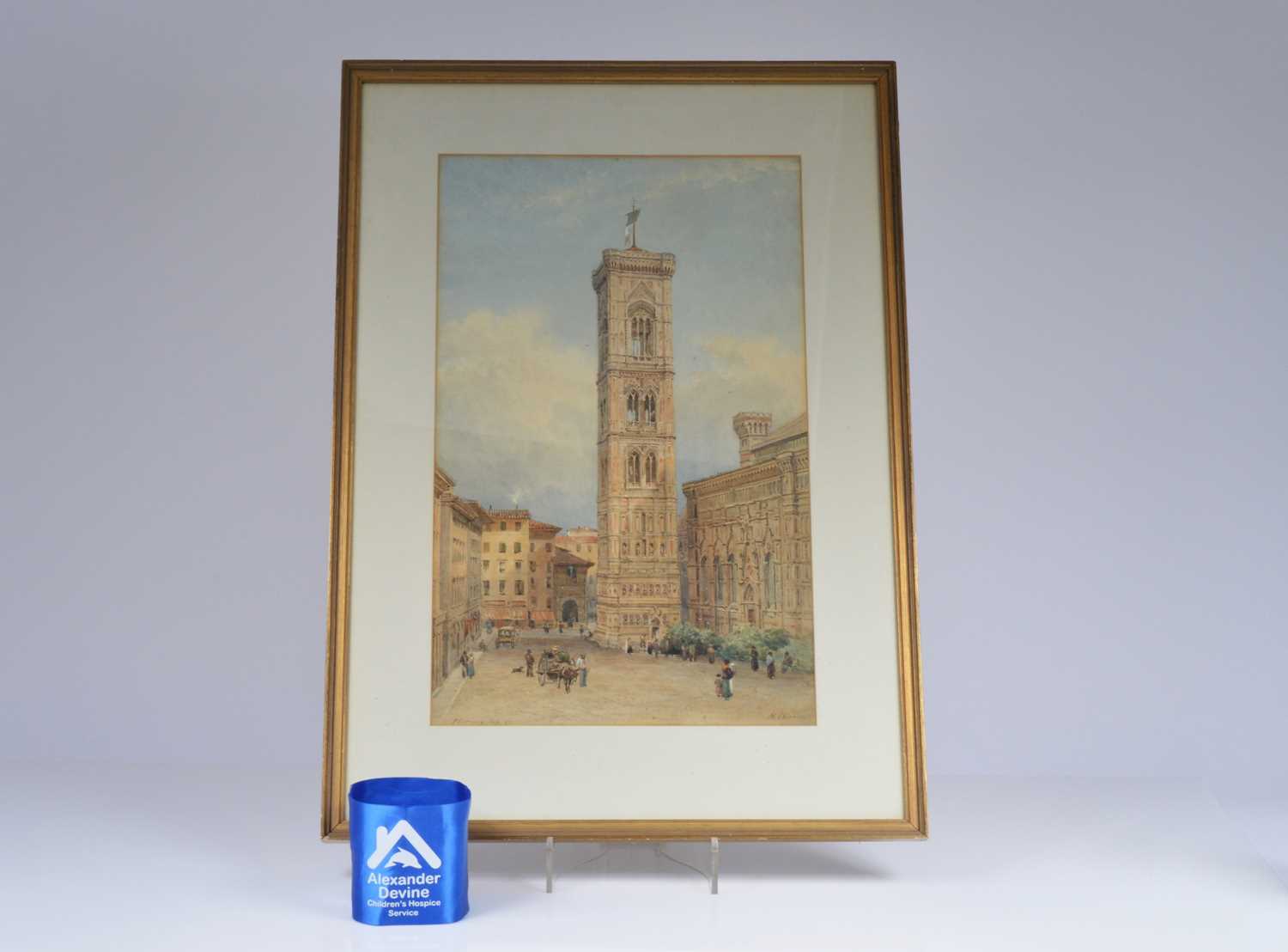 Lot 54 - Florence: Giotto's Campanile, watercolour