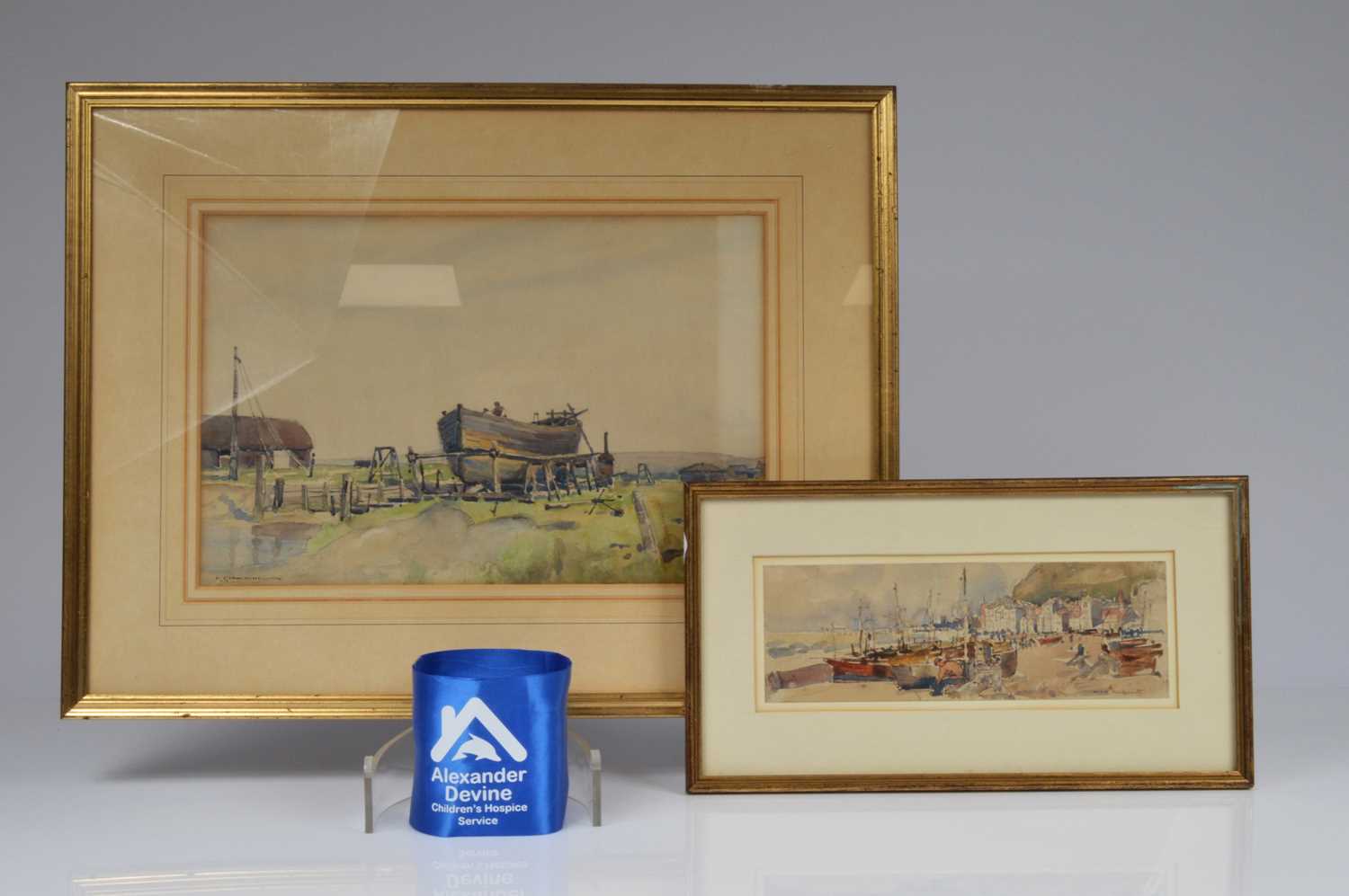 Lot 61 - Two framed and mounted watercolours