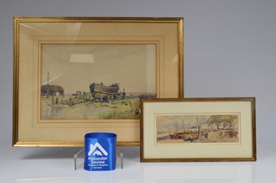 Lot 61 - Two framed and mounted watercolours