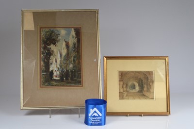 Lot 62 - Two framed and mounted watercolours