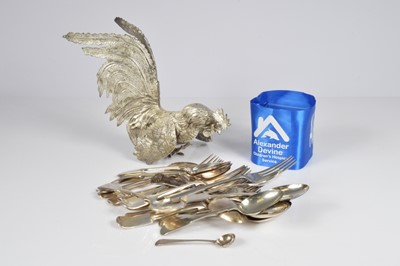 Lot 85 - Collection of plated spoons & forks