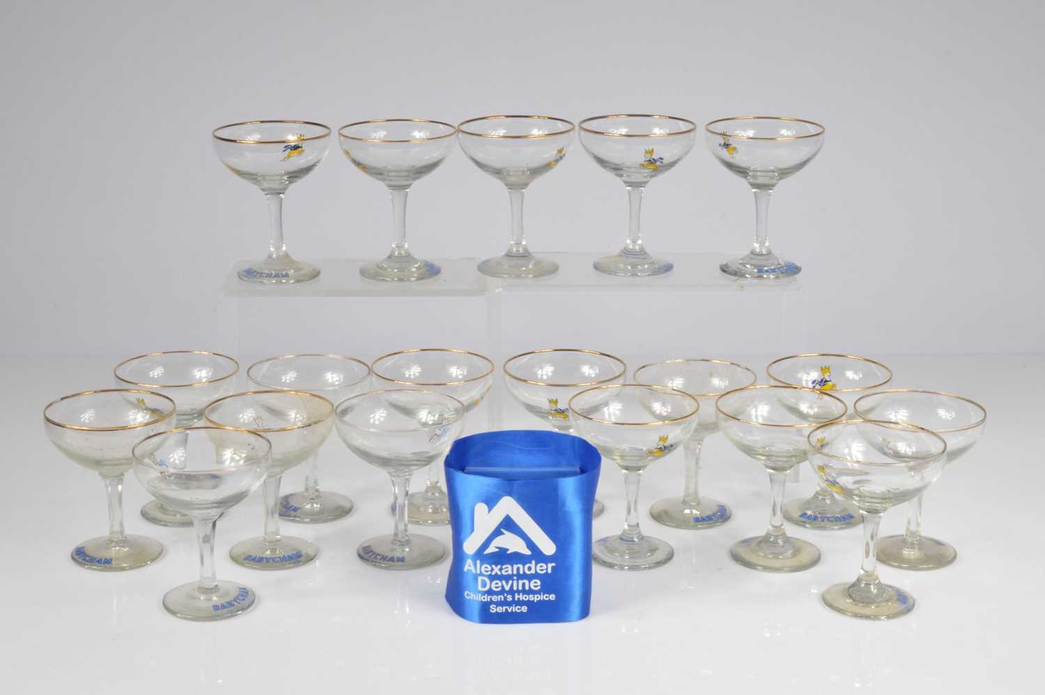 Lot 90 - Nineteen Babycham glasses