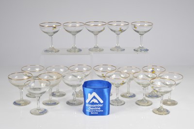 Lot 90 - Nineteen Babycham glasses