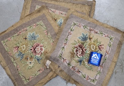 Lot 114 - Kashmiri floor cushion covers, eight pieces